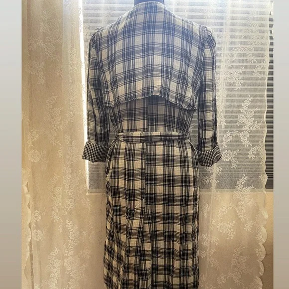 Checkered trench coat - Picture 4 of 4
